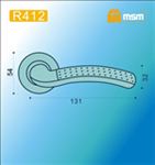 Ручки раздельные MSM R412 PB/SB (Полированная латунь/Матовая латунь) на круглом основании