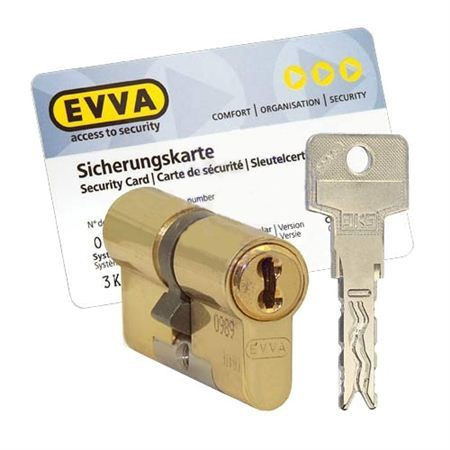 Цилиндр Evva 3KS 82 мм 31x51 ключ-ключ (латунь)
